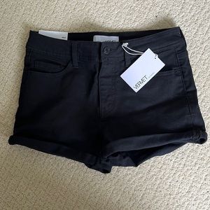 Black Vervet jean shorts